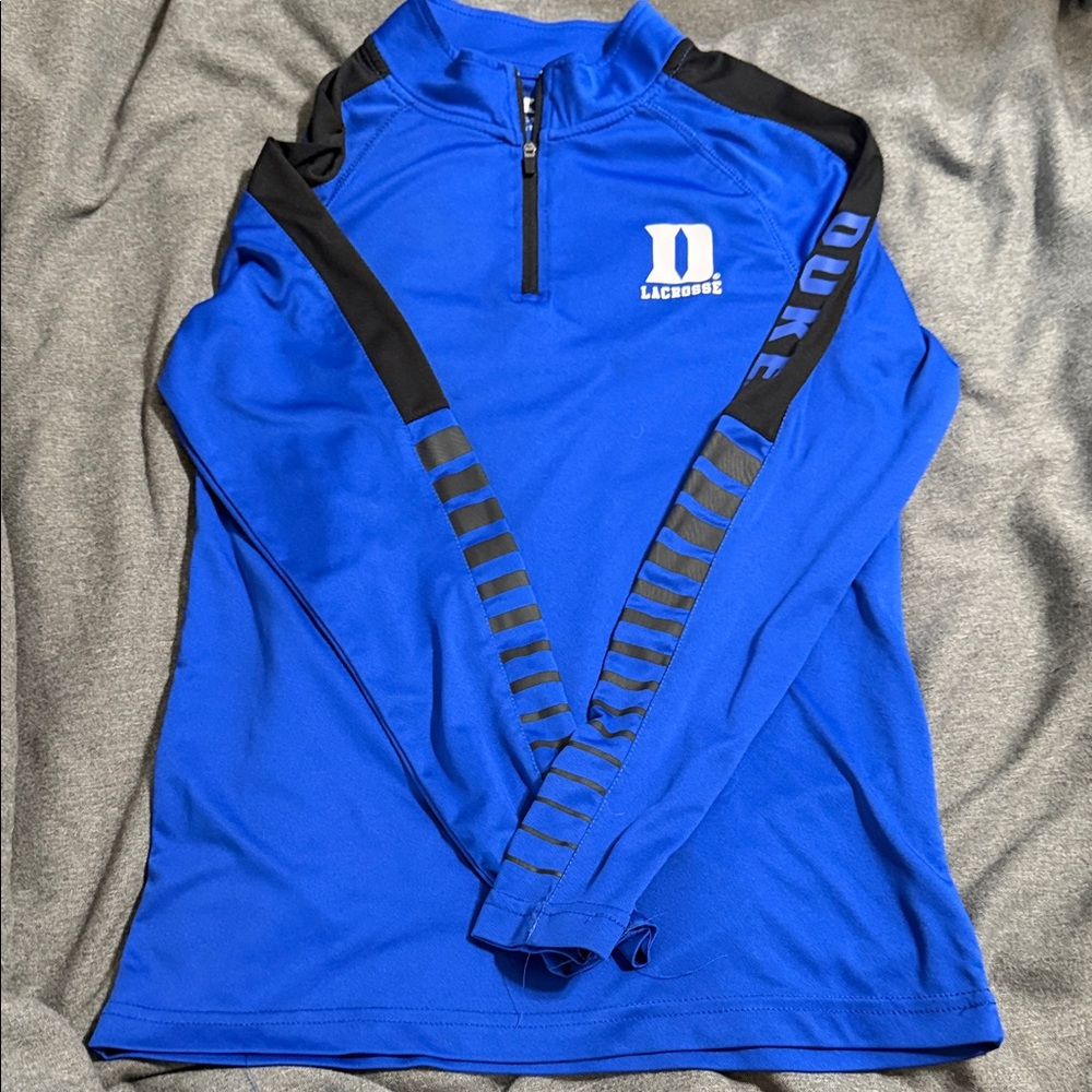Blue Duke Lacrosse Quarter-Zip Pullover